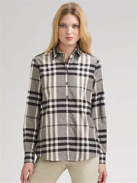 burberry black check shirt|Burberry checkered shirt.